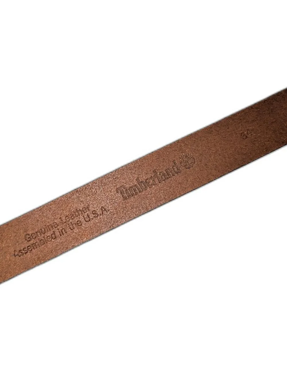 NWT Timberland Men's | Size 34 Genuine Leather Solid Brown Belt